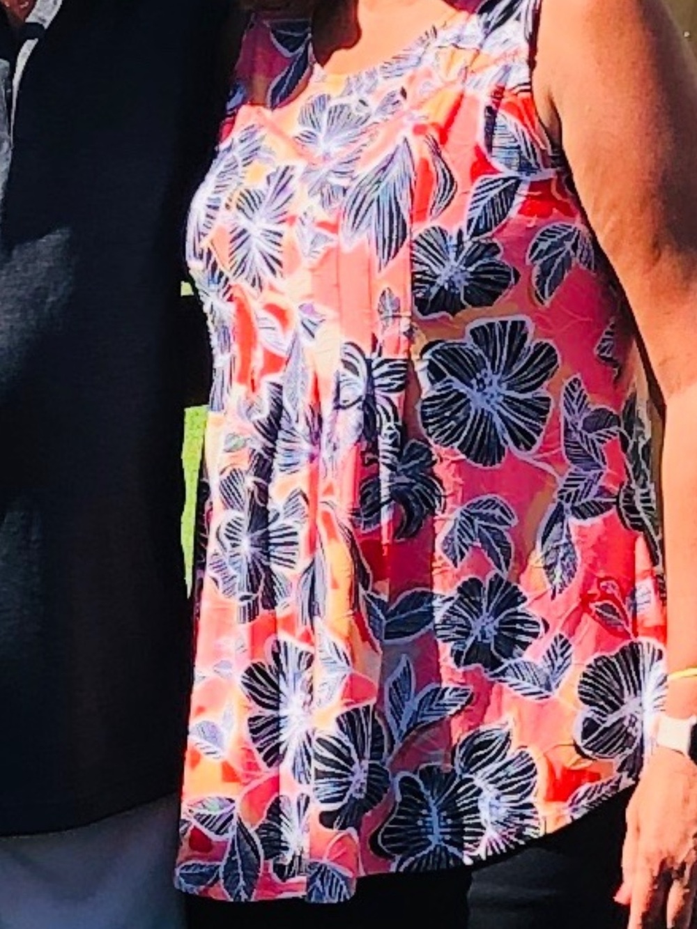 Women’s Sleeveless Top Floral Tropical Top